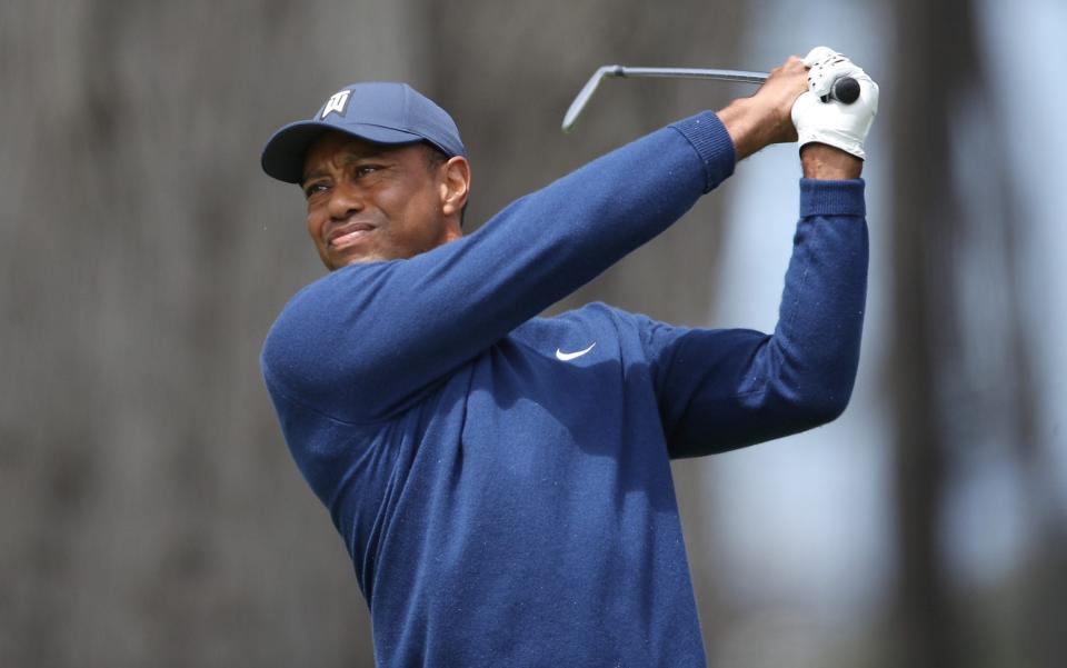 Tiger Woods impressed in the first round of his first major in 13 months - GETTY IMAGES