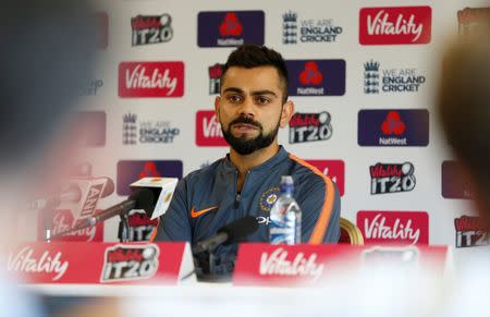 Cricket - India Press Conference - Emirates Old Trafford, Manchester, Britain - July 2, 2018 India's Virat Kohli during the press conference Action Images via Reuters/Ed Sykes