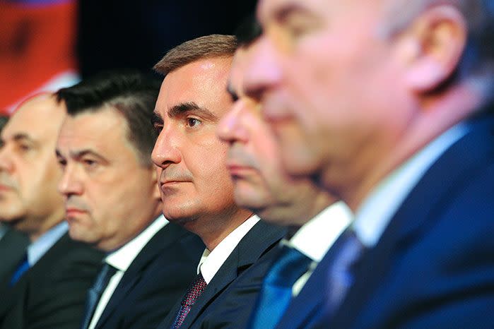 The former deputy defence minister Alexei Dyumin could be Putin's successor. Image: Getty