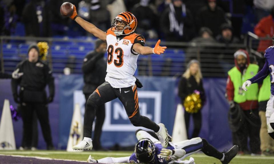 Cincinnati Bengals wide receiver Tyler Boyd scores a late touchdown to dramatically end Baltimore’s playoff ambitions.