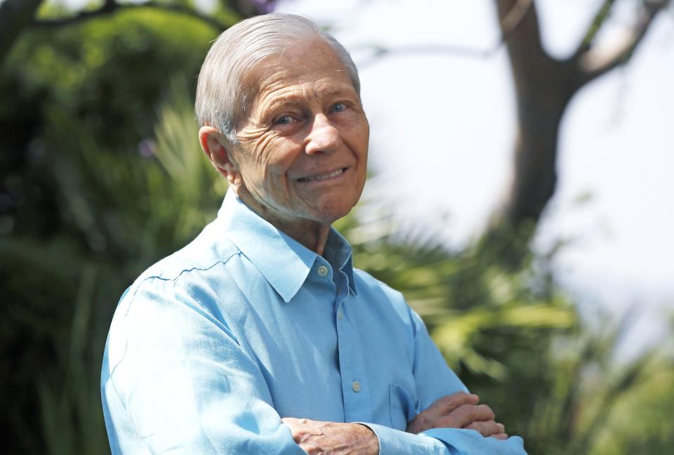 Alexei Romanoff, 83,. has participated in every LA Pride Parade since the annual event began in 1970.