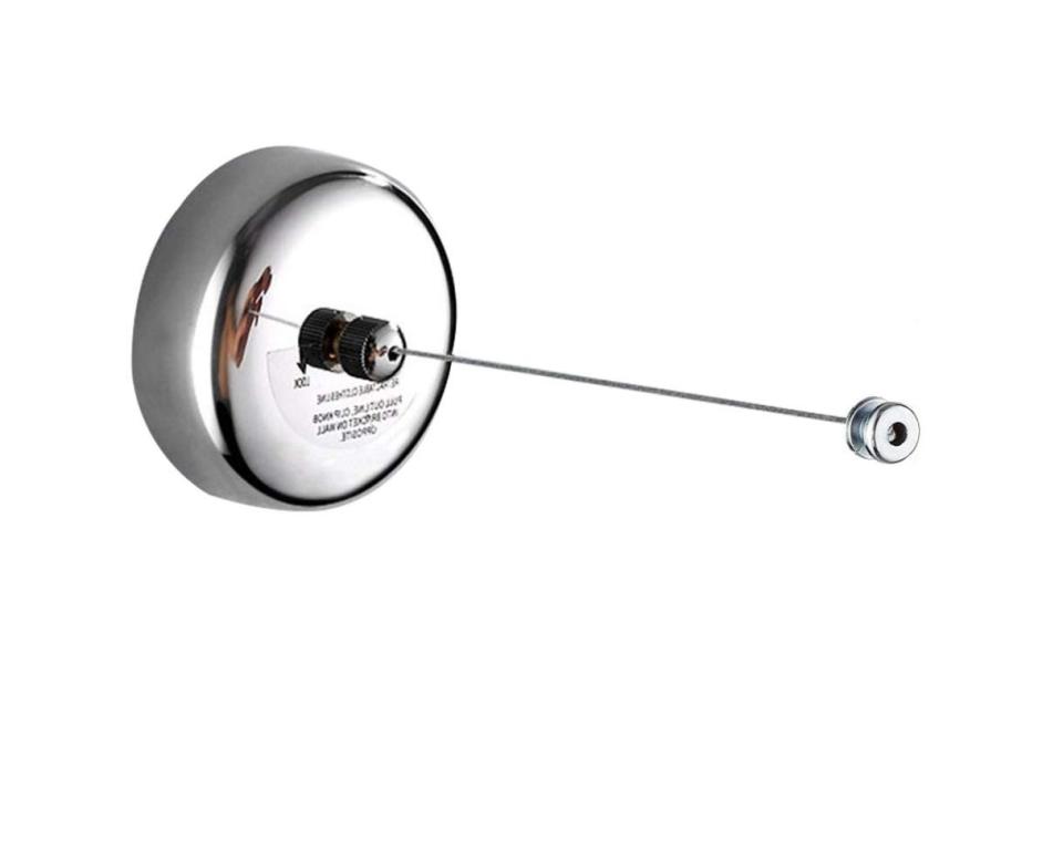 For a semi-permanent solution that can be used indoors or out. <strong><a href="https://www.amazon.com/BESy-Retractable-Clothesline-Stainless-Adjustable/dp/B074GPRL7L?tag=thehuffingtonp-20" target="_blank" rel="noopener noreferrer">Get it on Amazon, $10</a></strong>.