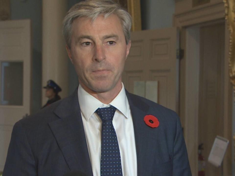 Premier Tim Houston says his government is always considering what supports can help people struggling to make ends meet. (CBC - image credit)