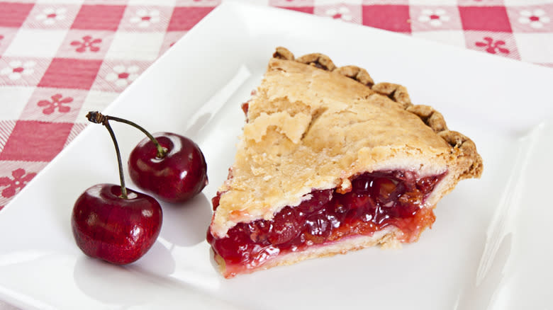 slice of cherry pie