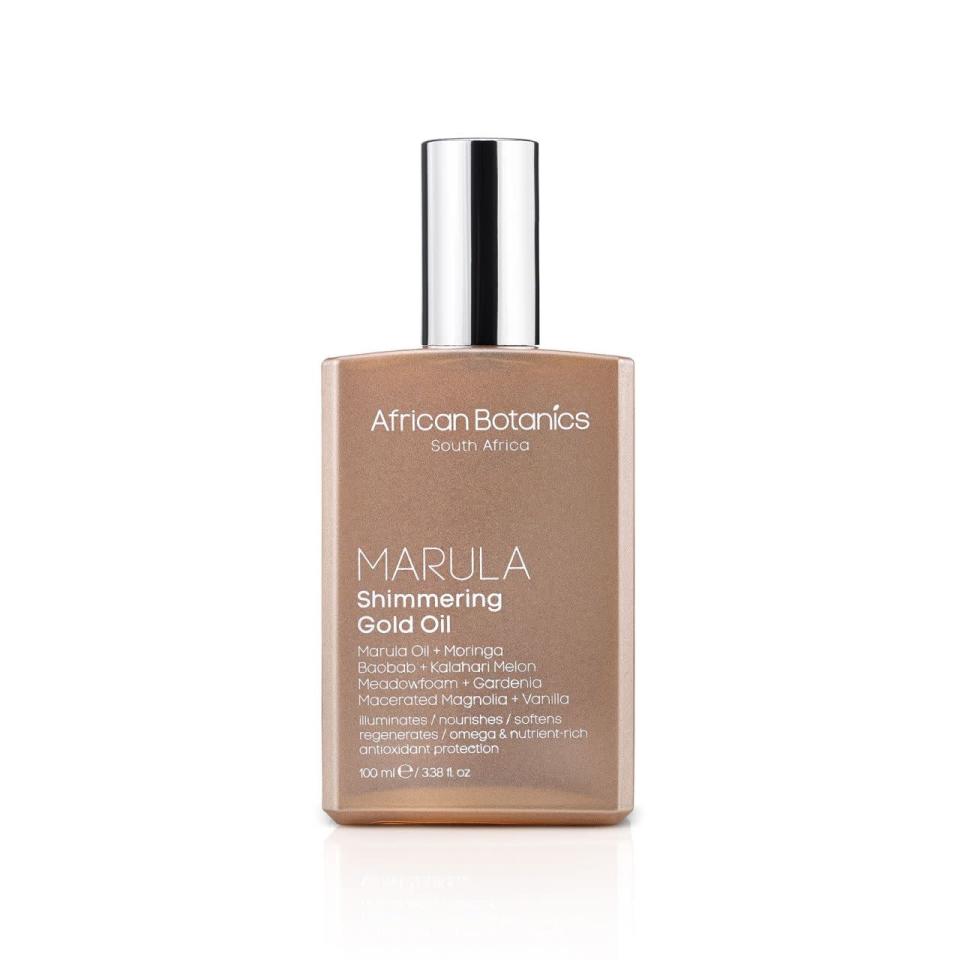 African Botanics Marula Shimmering Gold Oil 