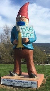 This giant gnome welcomes people to Kelder's Farm. "There’s literally so much there to do you that don’t get bored,” said Erica Beeck.