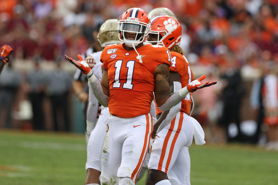 Clemson's Isaiah Simmons just keeps shrugging off his doubters with another impressive season. (Photo by John Byrum/Icon Sportswire via Getty Images)