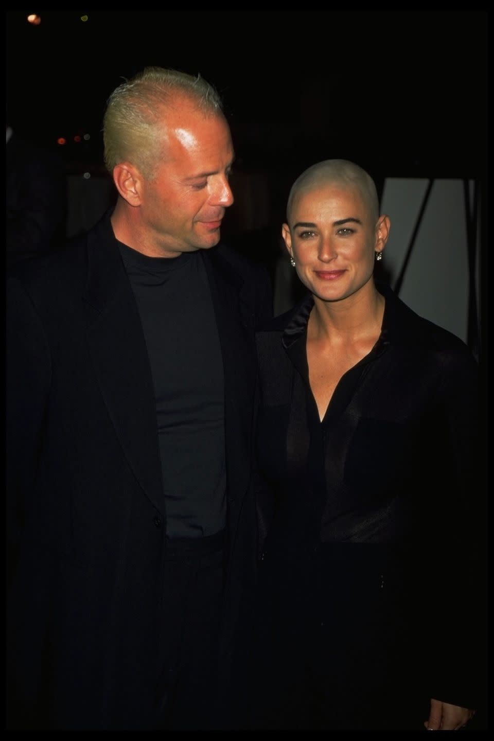 <p>For her role in the film <em>G.I. Jane</em>, the actress not only had to gain loads of muscle, but she also completely shaved her head. If anyone could pull it off though, it was Demi.</p>