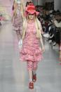 <p>Ryan Lo A model walks the runway at Ryan Lo’s Fall 2017 show in London (Photo: Getty Images) </p>