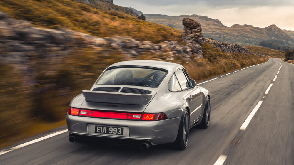 The elongated rear spoiler has ram-air vents like a 996 GT3. - Credit: Courtesy of Paul Stephens.