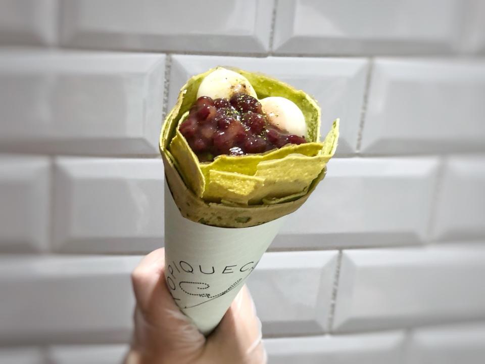 ▲日本人氣可麗餅專賣店 gelato pique cafe creperie 在台中開設第二家分店，同時與日本百年抹茶專家 TSUJIRI 辻利茶舗聯名，推出三款抹茶系列可麗餅商品。（圖／gelato pique cafe creperie）