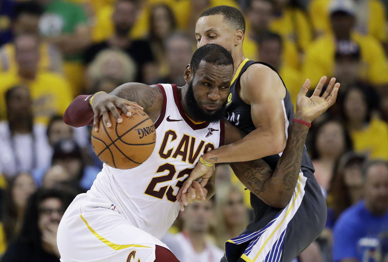 A bad omen for LeBron James and the Cavaliers was delivered to Quicken Loans Arena ahead of Wednesday’s NBA Finals Game 3 against the Warriors . (AP)