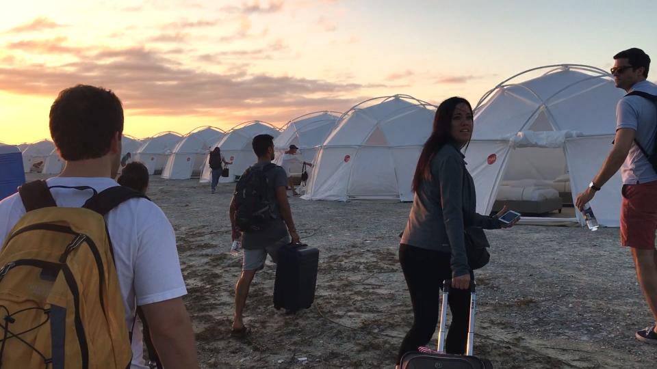 Fyre Festival turned out to be a total disaster. Source: Netflix
