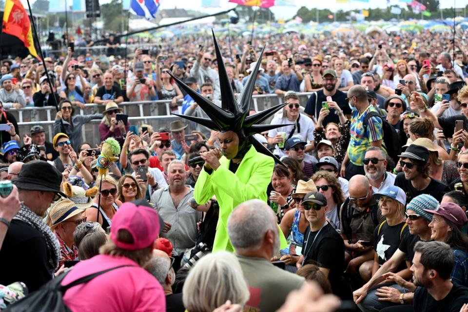 Skunk Anansie performs on The Other Stage during day four of Glastonbury Festival at Worthy Farm (Getty Images)