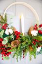 <p>A traditional Christmas wreath with a distinctly Scandinavian vibe is easy to make. All you need is a few simple supplies, including an embroidery hoop, greenery, and a flameless candle. </p><p><em>Learn how at <a href="https://apumpkinandaprincess.com/diy-embroidery-hoop-christmas-wreath/" rel="nofollow noopener" target="_blank" data-ylk="slk:A Pumpkin and a Princess;elm:context_link;itc:0;sec:content-canvas" class="link ">A Pumpkin and a Princess</a>. </em> </p><p><a class="link " href="https://www.amazon.com/DROLE-Embroidery-Threading-50Colors-Embroidered/dp/B083W17N6Q?tag=syn-yahoo-20&ascsubtag=%5Bartid%7C10072.g.34454588%5Bsrc%7Cyahoo-us" rel="nofollow noopener" target="_blank" data-ylk="slk:SHOP EMBROIDERY HOOP;elm:context_link;itc:0;sec:content-canvas">SHOP EMBROIDERY HOOP</a></p>