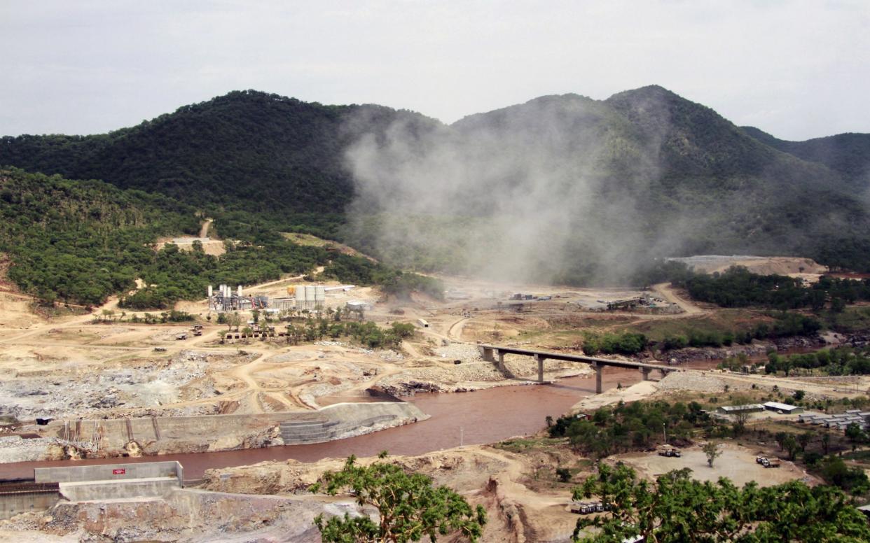 The Blue Nile river flows near the site of the planned Grand Ethiopian Renaissance Dam near Assosa in the Benishangul-Gumuz region of Ethiopia - AP