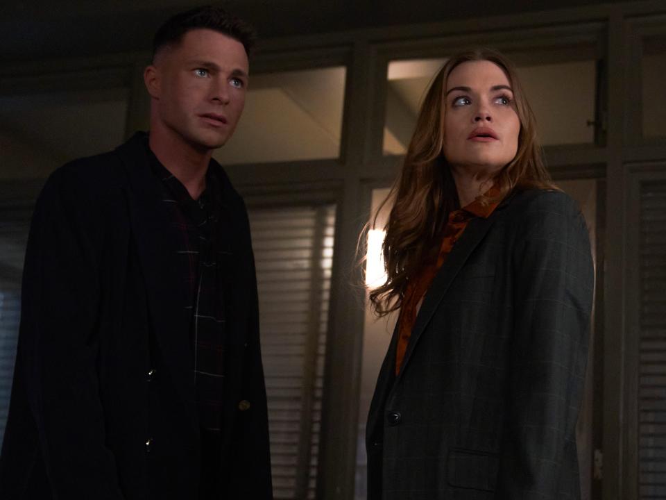 Colton Haynes as Jackson and Holland Roden as Lydia in "Teen Wolf: The Movie."