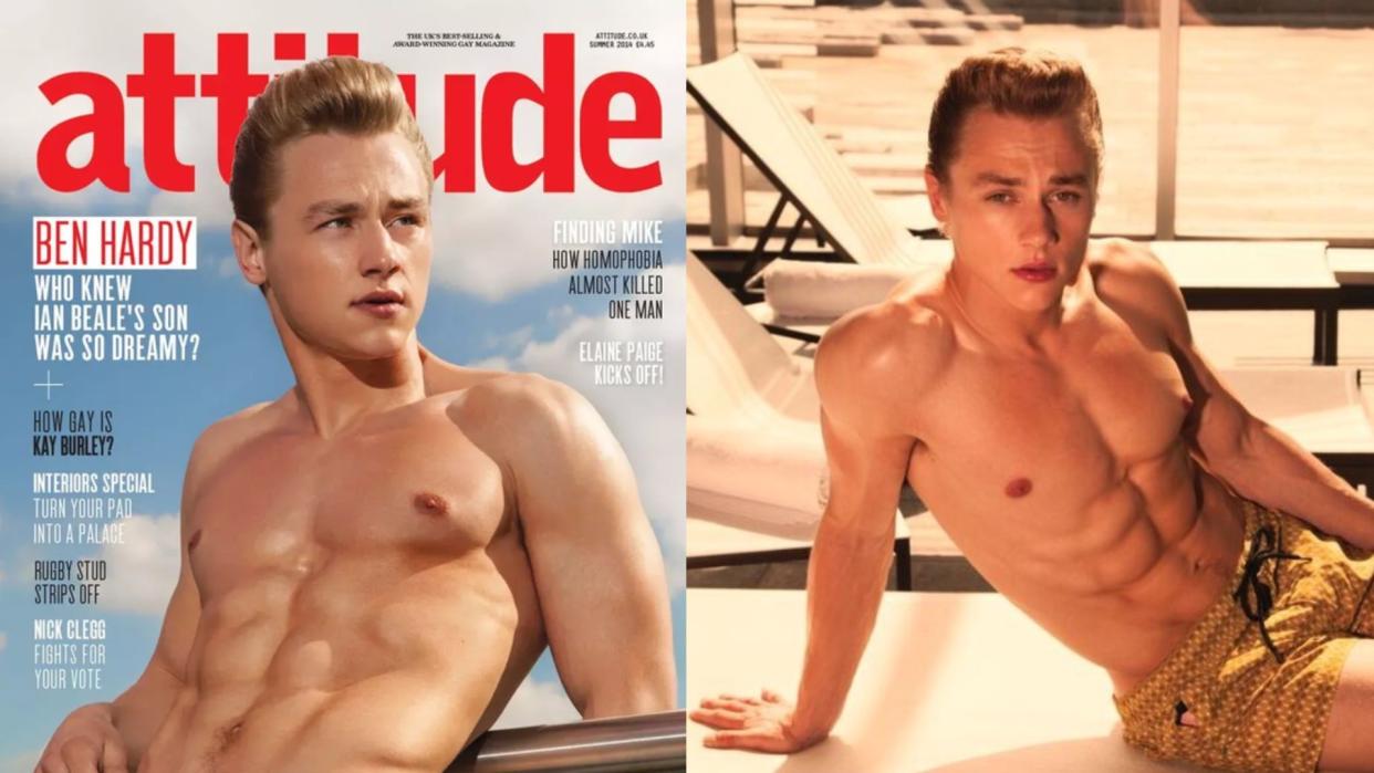 Ben Hardy in his 2014 Attitude cover shoot