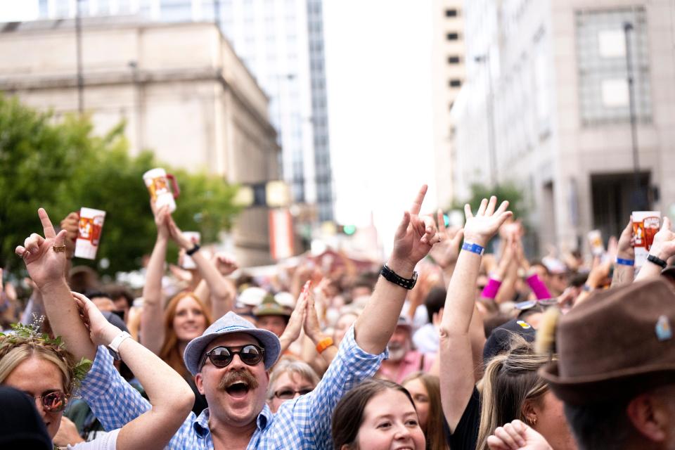 Oktoberfest Zinzinnati, the country's largest Oktoberfest celebration, will return to downtown Cincinnati Sept. 19-22.