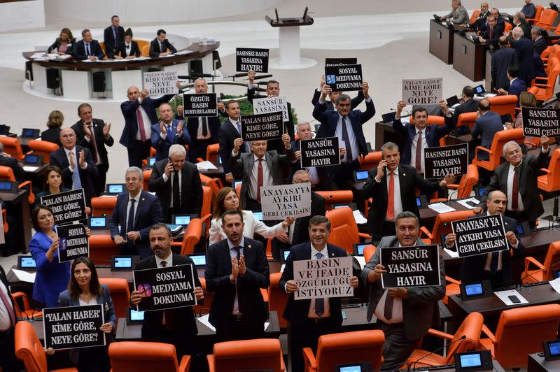 Turkey's parliament adopts media law jailing those spreading 'disinformation'