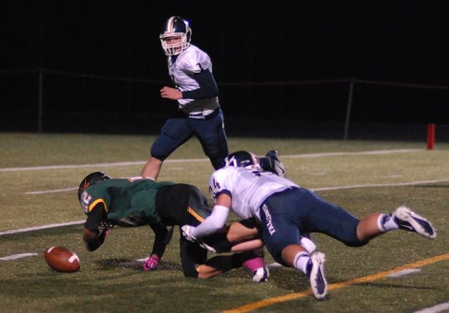 A Liberty player forced a rare Putnam miscue on a fumble during Putnam's rout — The Oregonian