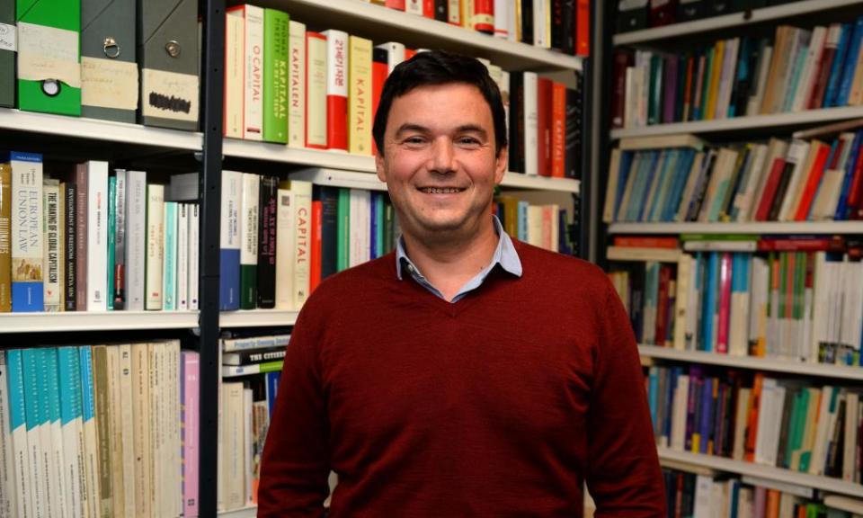 Thomas Piketty in his office