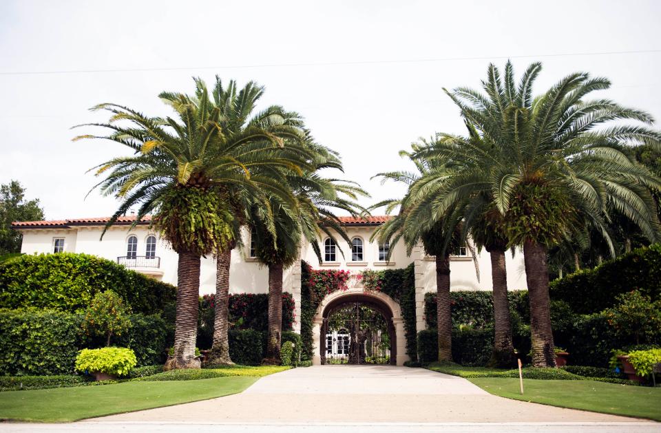 Michael and Kimberly Cantanucci are said to have set a new Palm Beach residential-sale record in April when they paid around $170 million for this oceanfront mansion at 589 N. County Road.