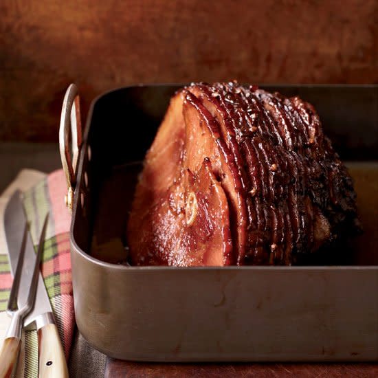 Pomegranate-Jalapeño-Glazed Ham