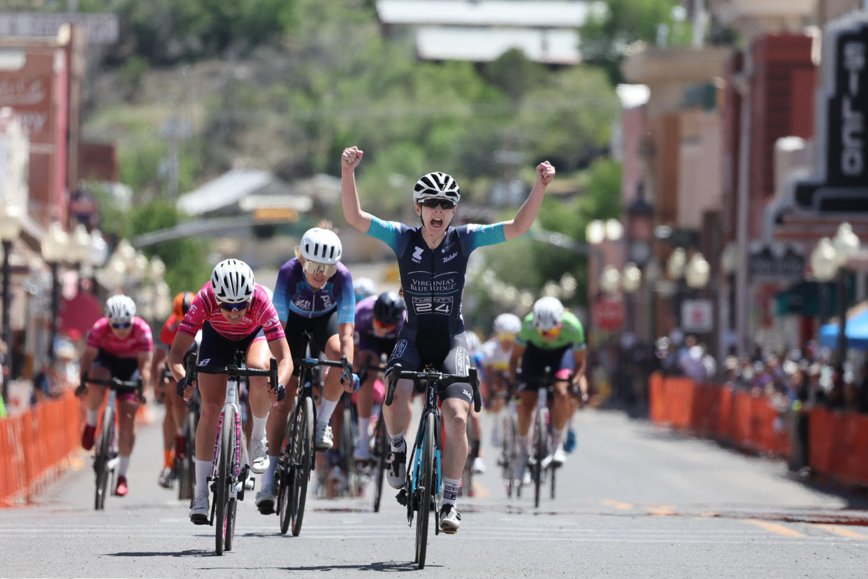  Emily Ehrlich wins stage 4 of the Tour of the Gila. 