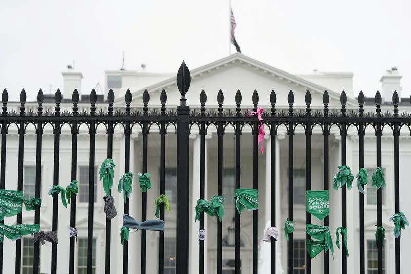 FILE PHOTO: Women's March rally against court overturning Roe v. Wade abortion decision in Washington