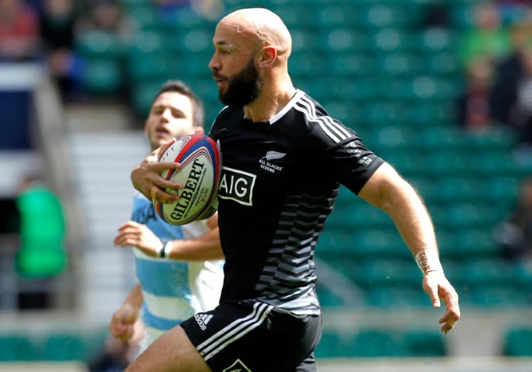 New Zealand's current rugby sevens national team captain DJ Forbes, pictured during an England Sevens Cup match against Argentina, at Twickenham Stadium in London, in 2014