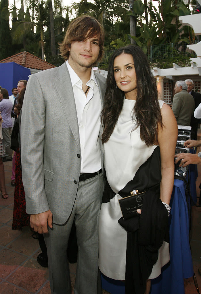 Close-up of Ashton and Kutcher