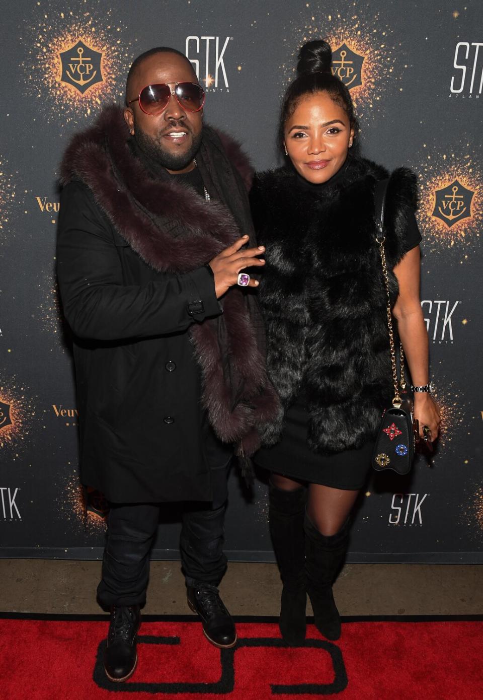 Big Boi of Outkast and Sherlita Patton attend Janet Jackson's "State Of The World Tour" After Party at STK Atlanta on December 17, 2017 in Atlanta, Georgia.