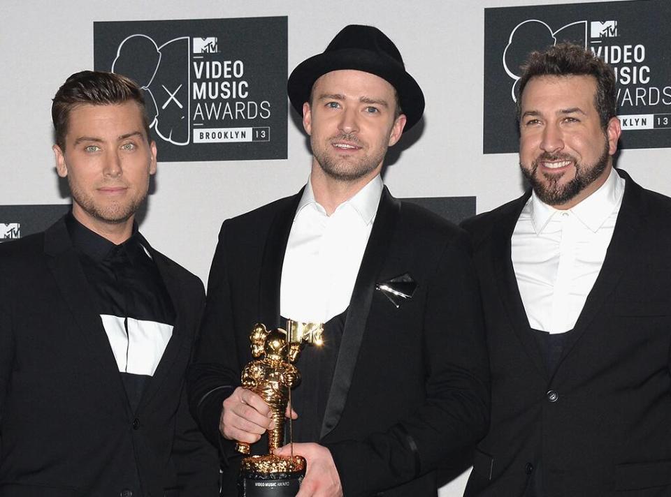 Lance Bass, Justin Timberlake, Joey Fatone 