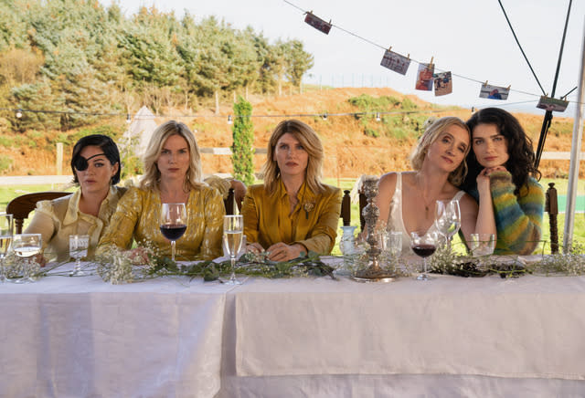 Sarah Greene, Eva Birthistle, Sharon Horgan, Anne-Marie Duff, and Eve Hewson in Season 2 of <i>Bad Sisters</i><span class="copyright">Courtesy of Apple TV+</span>