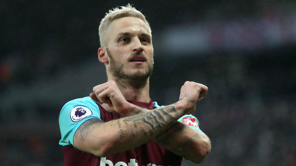 Marko Arnautovic’s brace against Southampton kept up his fine scoring record under David Moyes.