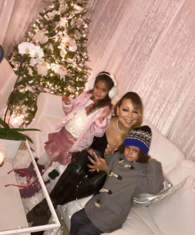 Mariah has been spending quality time with her twins Moroccan and Monroe. Photo: Instagram/mariahcarey