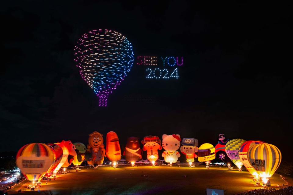 台灣旅遊｜台東熱氣球嘉年華！聯乘Sanrio打造光雕音樂會、無人機+煙花表演 附預約方法