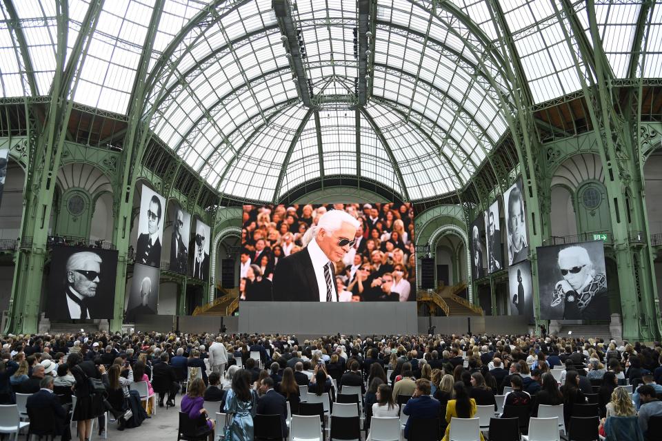 The atmosphere at Karl Lagerfeld’s memorial in Paris