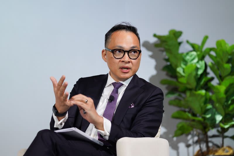 VinaCapital Fund Management Deputy Managing Director Khanh Vu speaks at the Reuters NEXT conference in Singapore