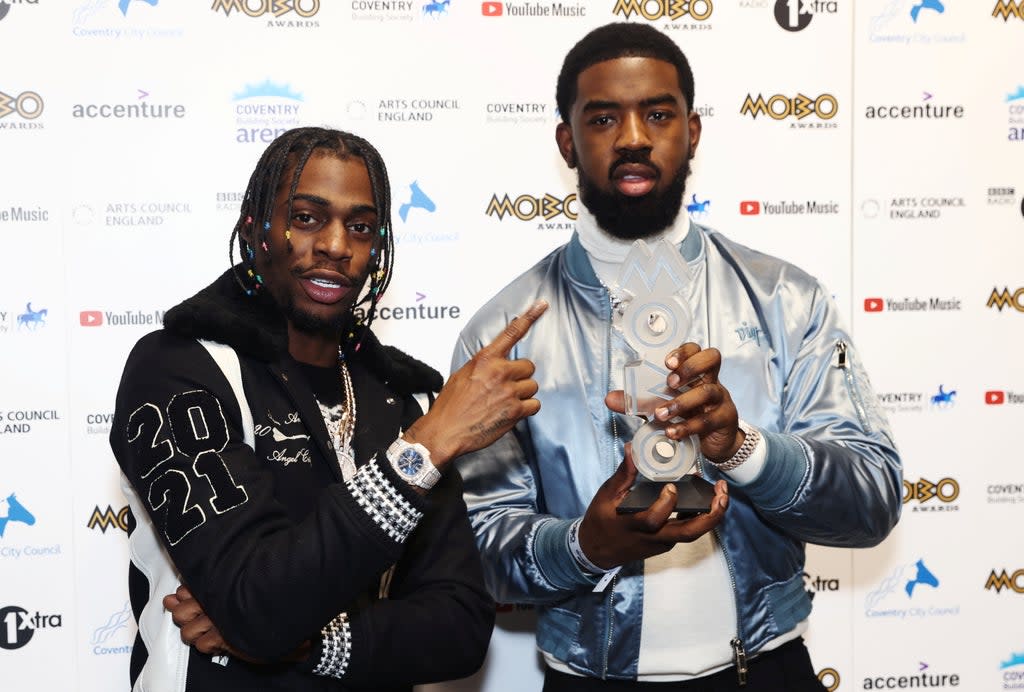 Tion Wayne and  Russ Millions track “Body” won Song of the Year award at the MOBO Awards 2021  (REUTERS)