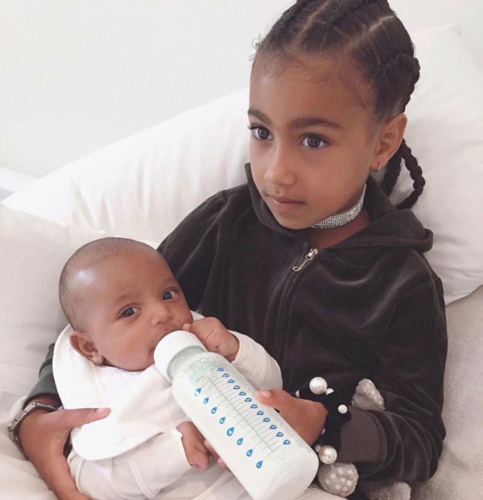 North (R) and Psalm West | Kim Kardashian/Instagram