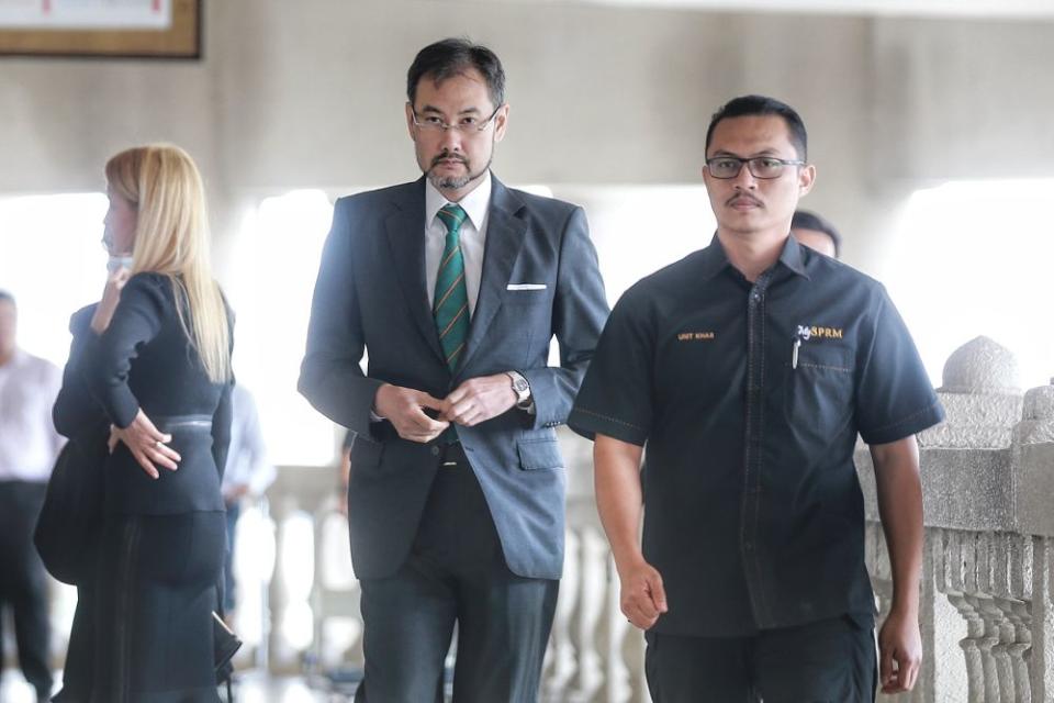 Datuk Shahrol Azral Ibrahim Halmi is pictured at the Kuala Lumpur High Court July 15, 2020. — Picture by Ahmad Zamzahuri