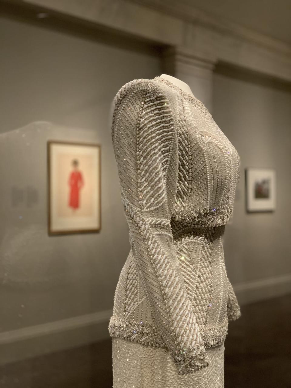 <div class="inline-image__caption"><p>Nancy Reagan’s 1985 inaugural gown by James Galanos.</p></div> <div class="inline-image__credit">Smithsonian’s National Portrait Gallery</div>