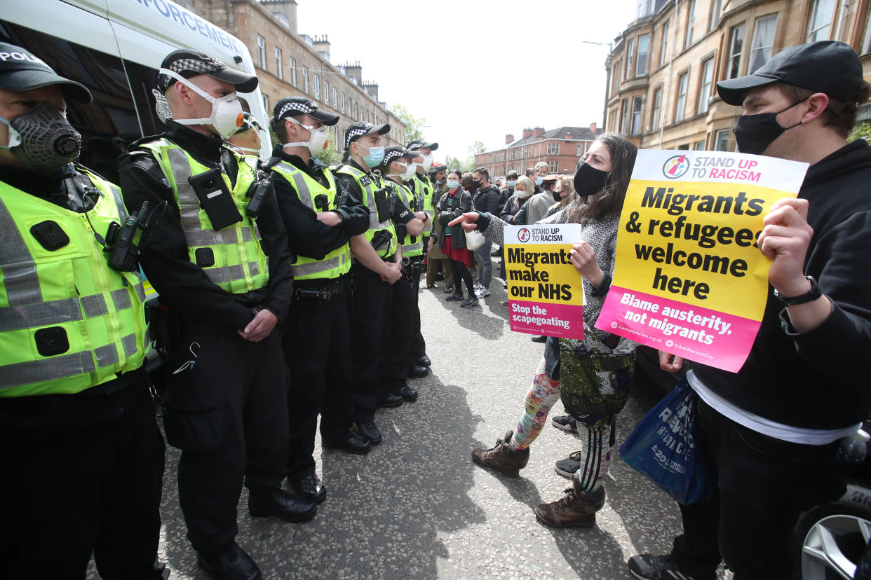 Glasgow protesters