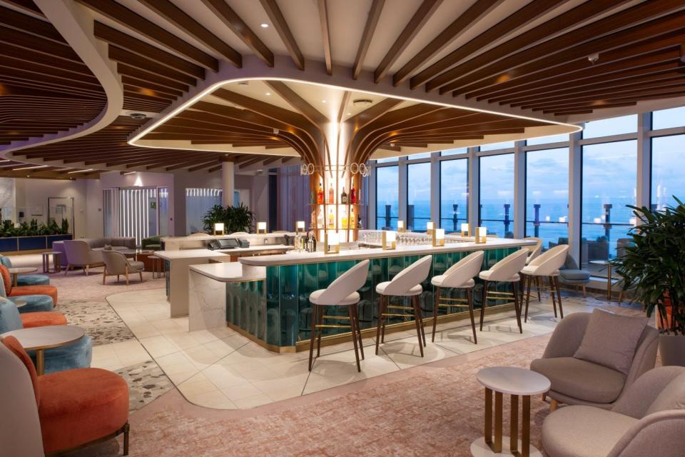 The ship's 1400 Lobby Bar, a new venue on Icon.