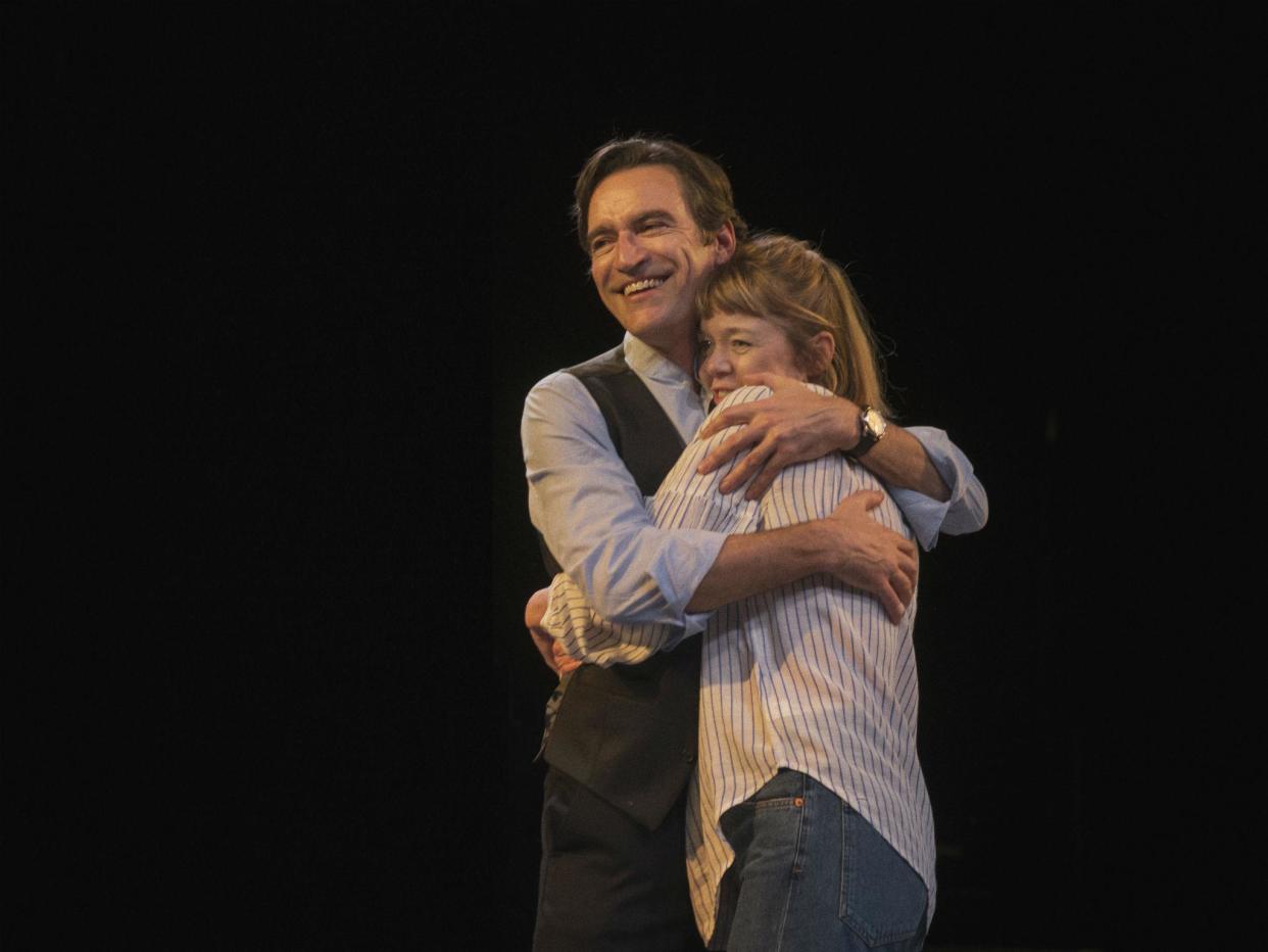 Ben Chaplin as Edward and Anna Maxwell Martin as Kitty in 'Consent' at the National Theatre: Sarah Lee