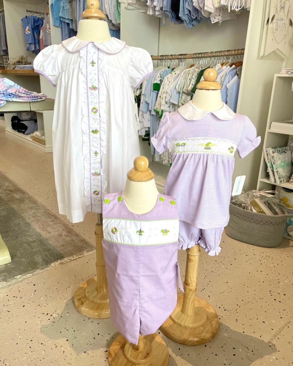 Pictured is clothing available for purchase at GG's Children's Boutique in Houma. The store will open a new location in Thibodaux later this year.