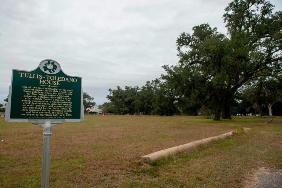 The Tullis-Toledano Manor sat on this site, before being destroyed during Hurricane Katrina in Biloxi. Developers have proposed a hotel project on the empty lot.