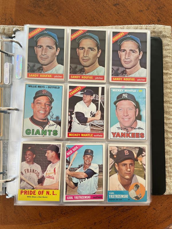 A childhood collection of 1960s baseball cards